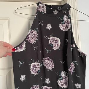 LOFT Outlet Grey/Floral Jumpsuit